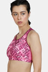 Zelocity Quick Dry Slip On Sports Bra - Ibis Rose — thumbnail 3